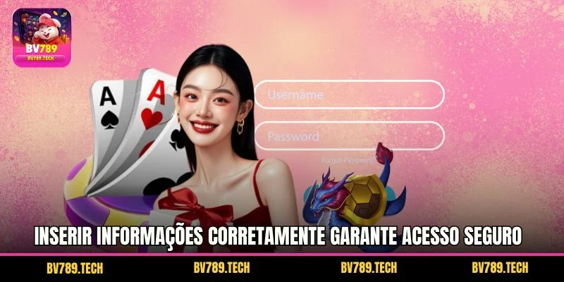 Inserir informações corretamente garante acesso seguro